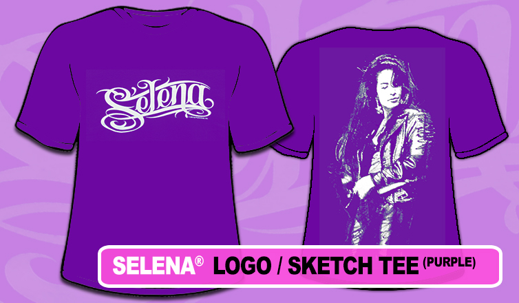 Selena Logo/Sketch Purple Tee